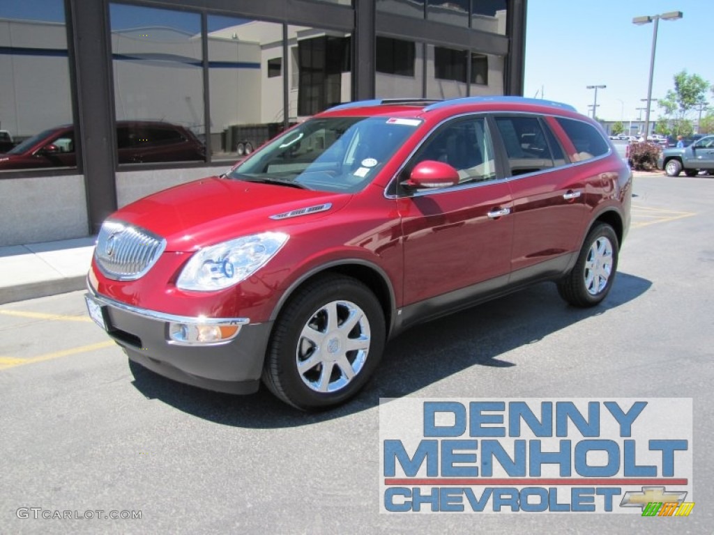 2008 Enclave CXL AWD - Red Jewel / Ebony/Ebony photo #1