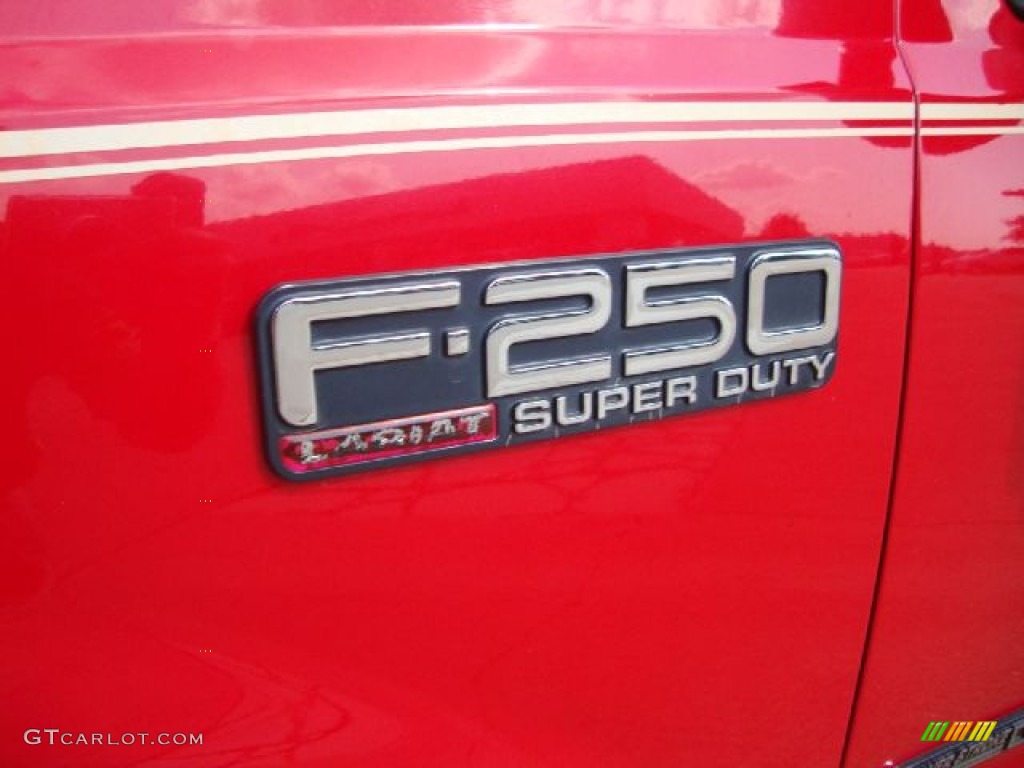 2002 F250 Super Duty Lariat Crew Cab 4x4 - Red Clearcoat / Medium Parchment photo #33