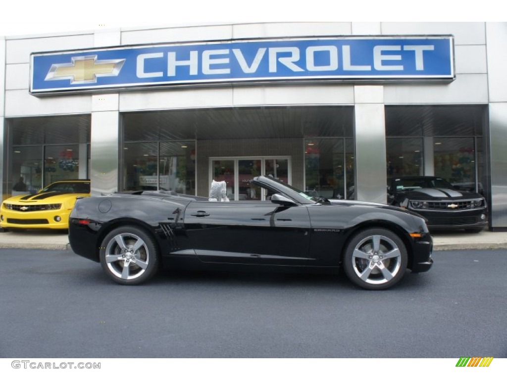 2011 Camaro SS Convertible - Black / Black photo #1