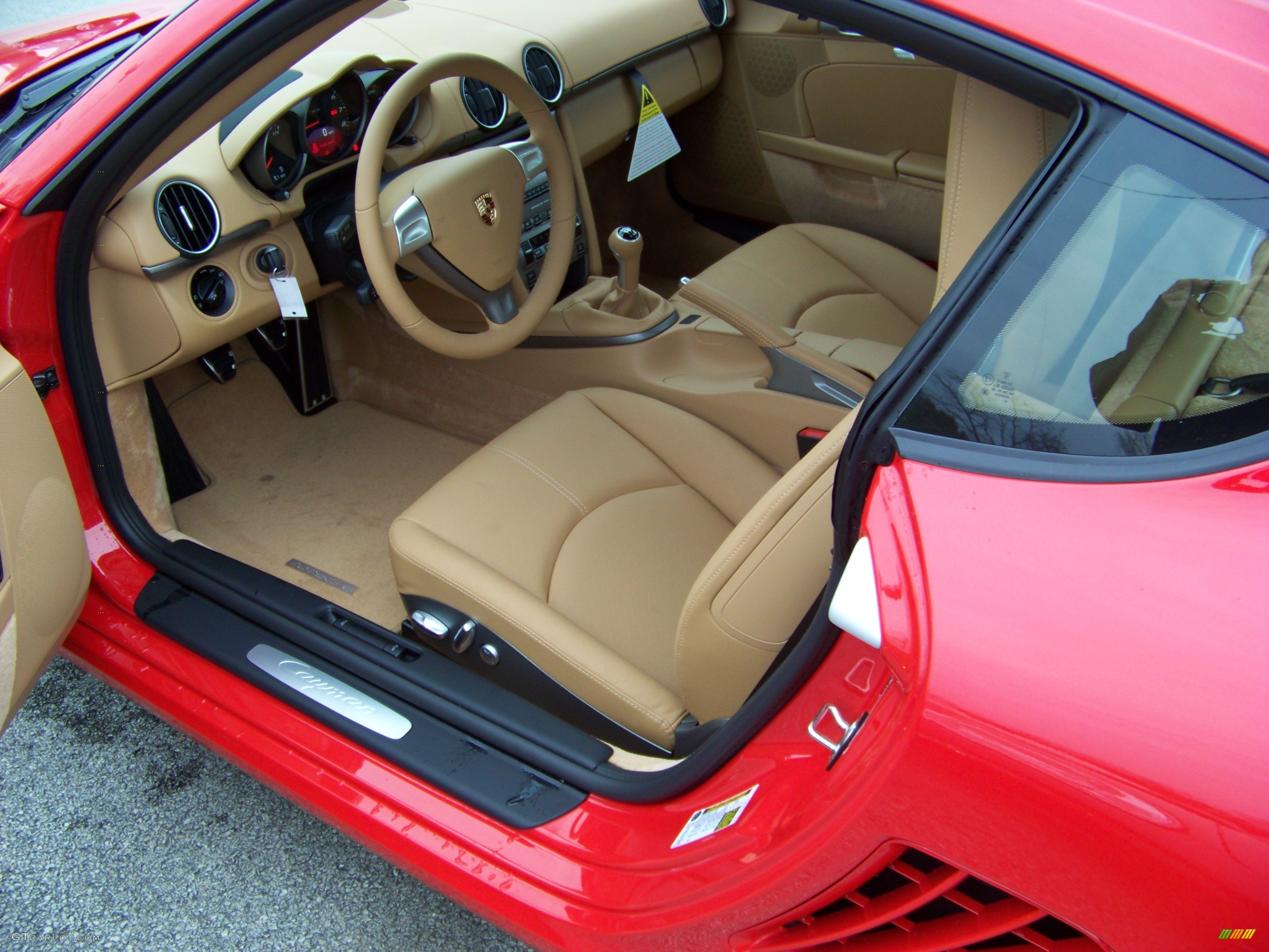 Sand Beige Interior 2008 Porsche Cayman Standard Cayman Model Photo #514220