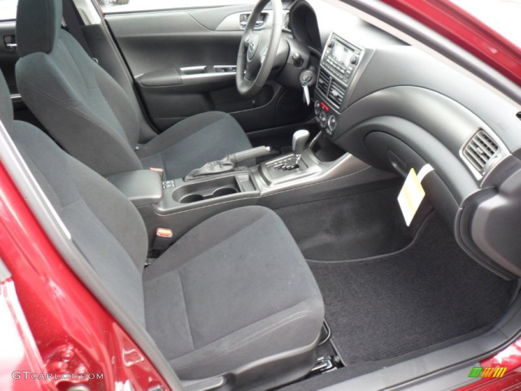 Carbon Black Interior 2011 Subaru Impreza 2.5i Premium Wagon Photo #51422319