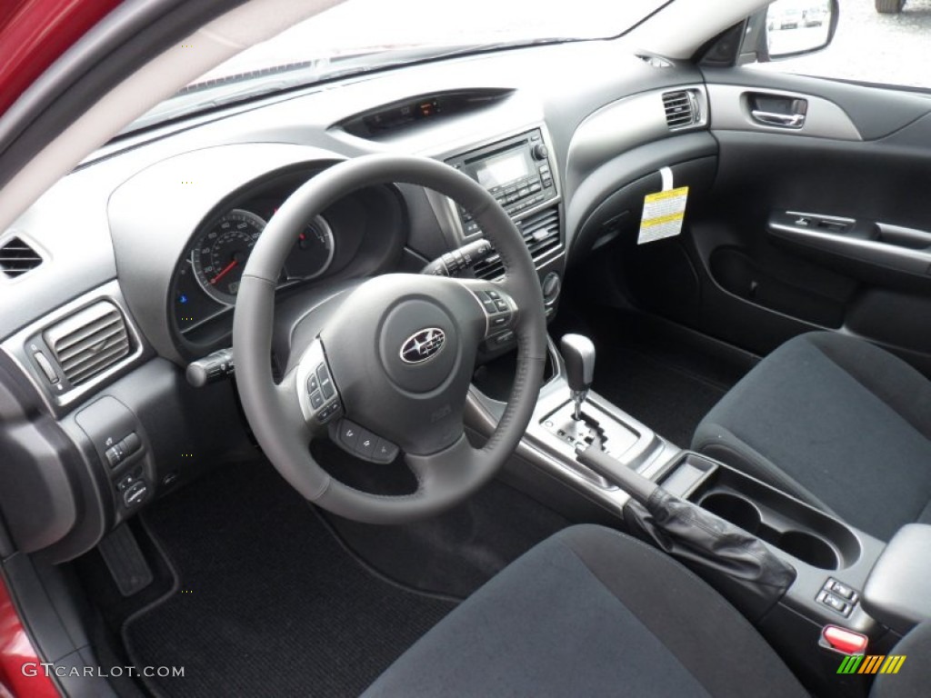 Carbon Black Interior 2011 Subaru Impreza 2.5i Premium Wagon Photo #51422464