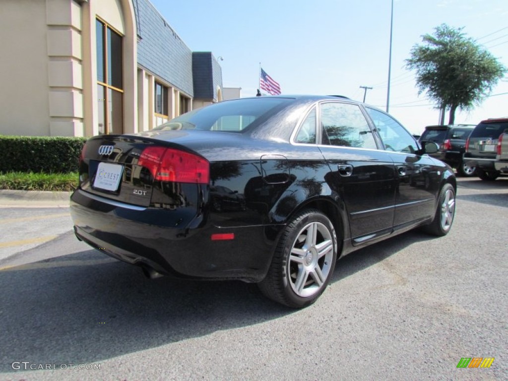 2008 A4 2.0T S-Line Sedan - Brilliant Black / Black photo #6