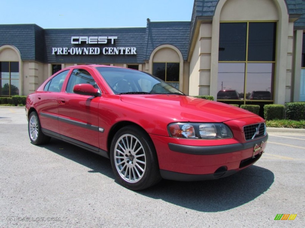 2001 S60 2.4T - Classic Red / Beige/Light Sand photo #1