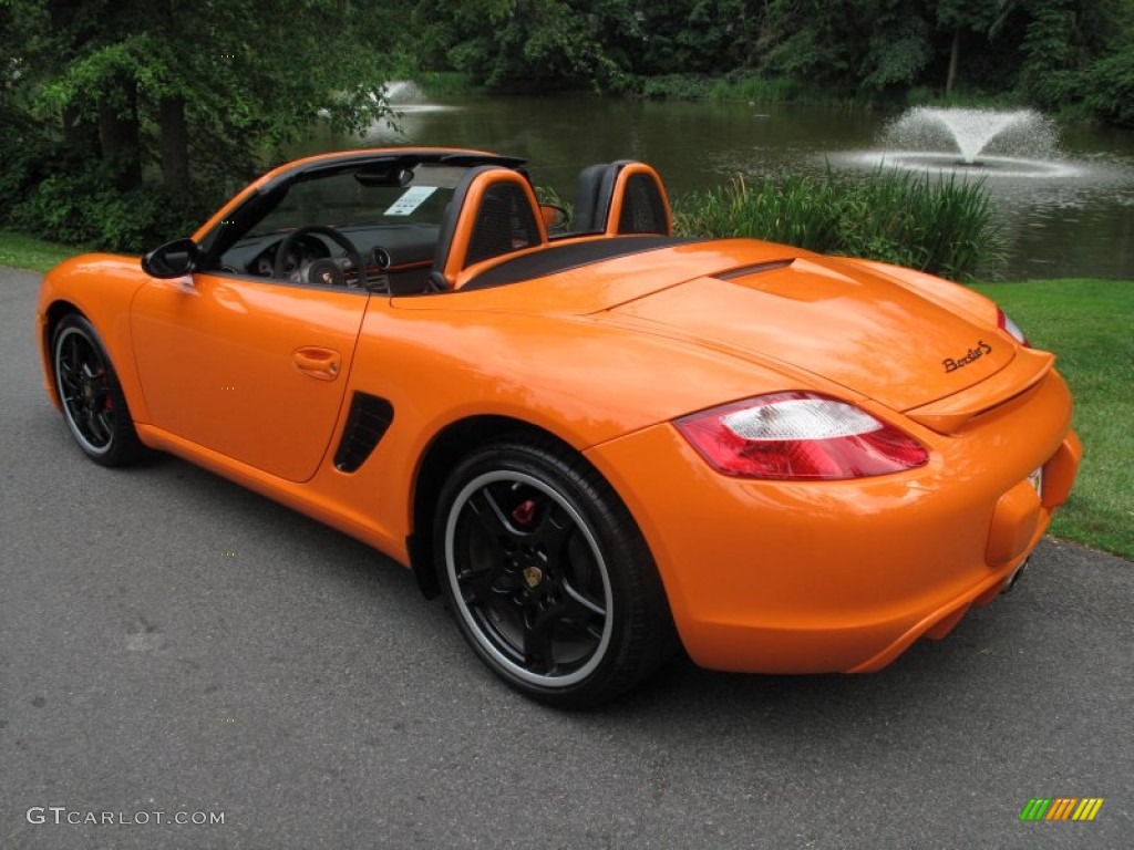 2008 Boxster S Limited Edition - Orange / Black w/ Alcantara Seat Inlay photo #9