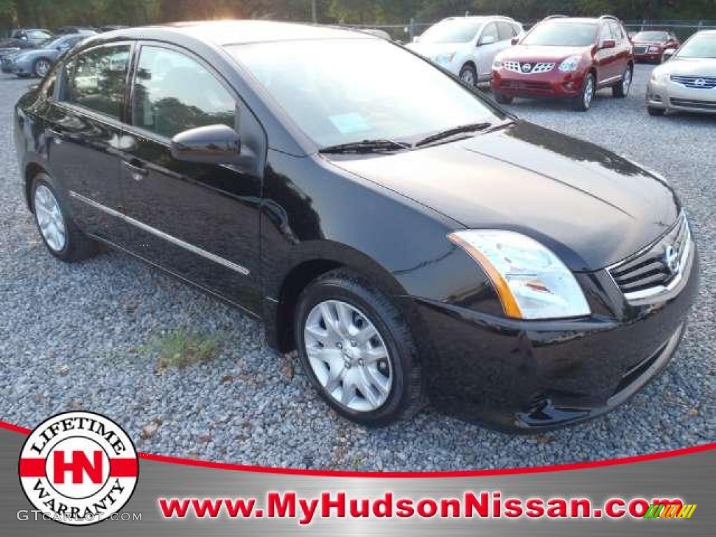 2011 Sentra 2.0 S - Super Black / Charcoal photo #1