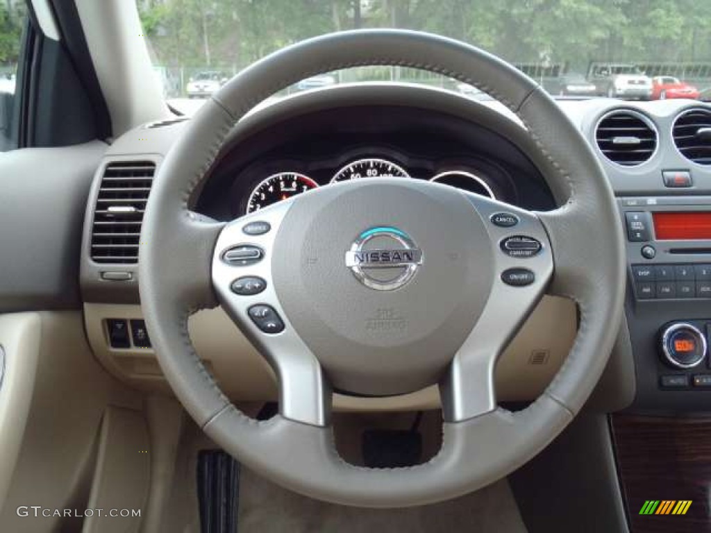 2012 Nissan Altima 2.5 SL Blonde Steering Wheel Photo #51429093