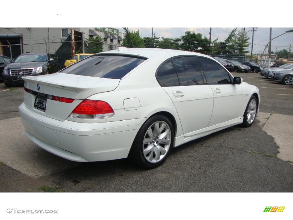 2004 7 Series 745i Sedan - Alpine White / Basalt Grey/Flannel Grey photo #4