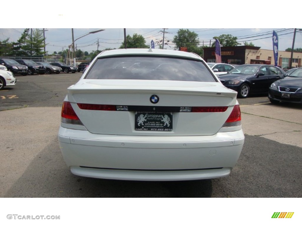 2004 7 Series 745i Sedan - Alpine White / Basalt Grey/Flannel Grey photo #6