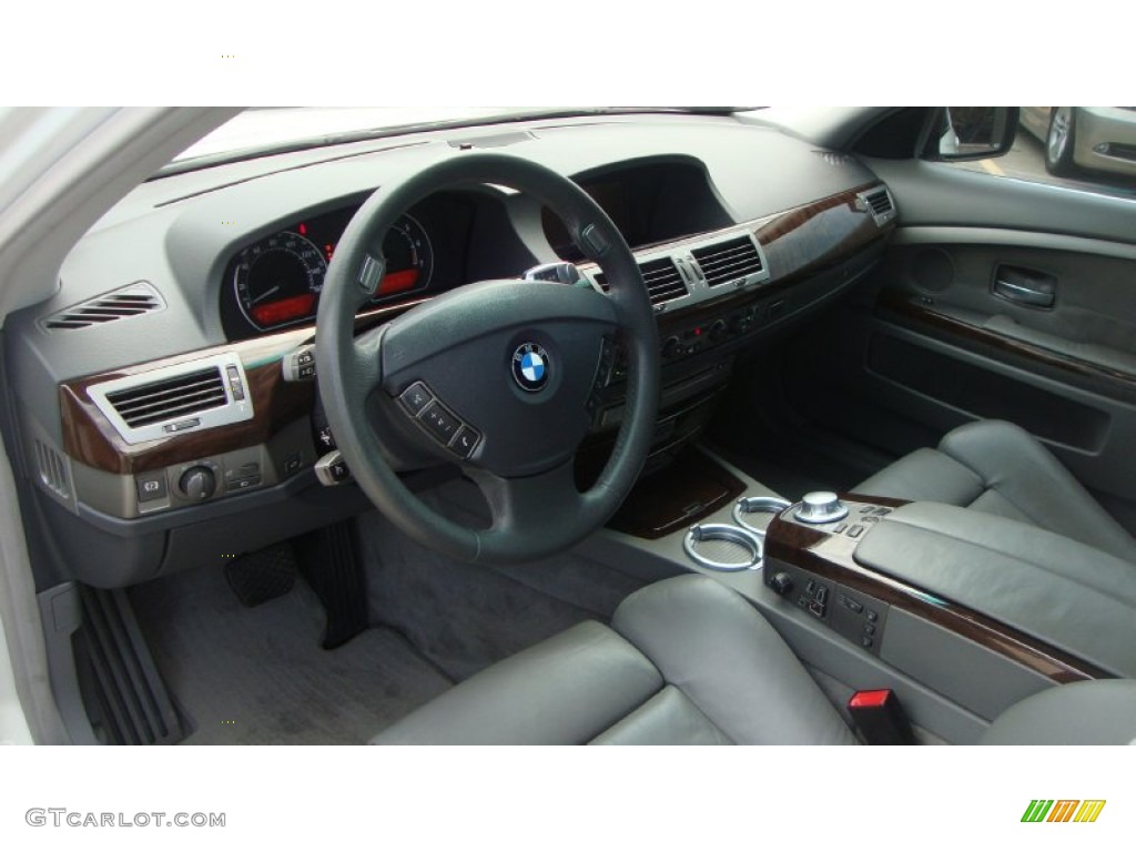 Basalt Grey/Flannel Grey Interior 2004 BMW 7 Series 745i Sedan Photo #51429237