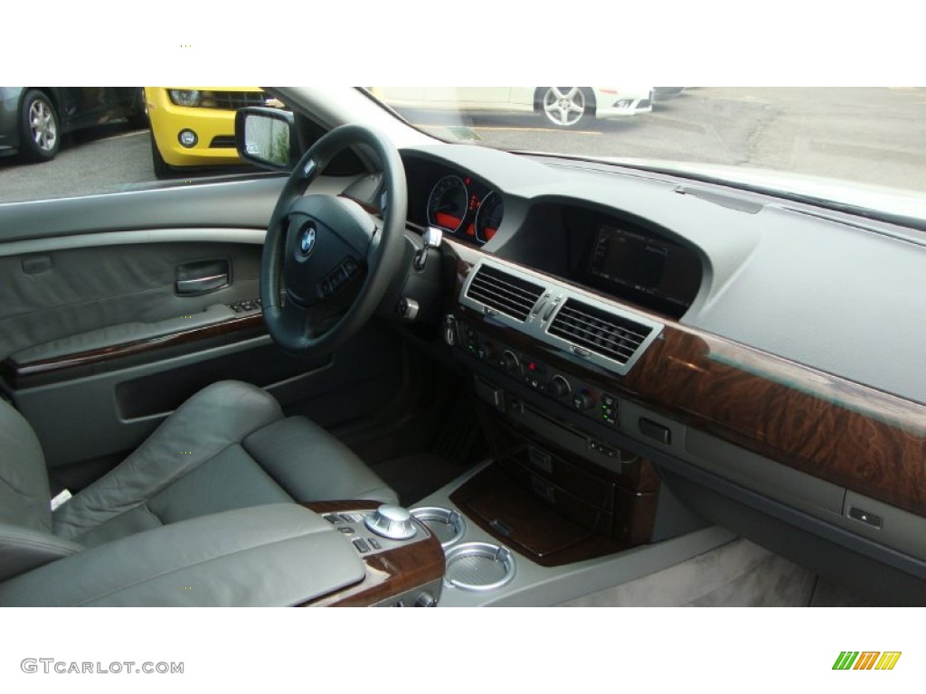 2004 7 Series 745i Sedan - Alpine White / Basalt Grey/Flannel Grey photo #8