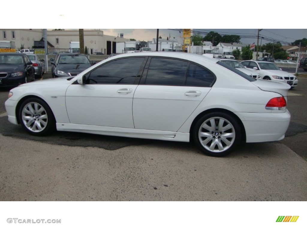2004 7 Series 745i Sedan - Alpine White / Basalt Grey/Flannel Grey photo #46