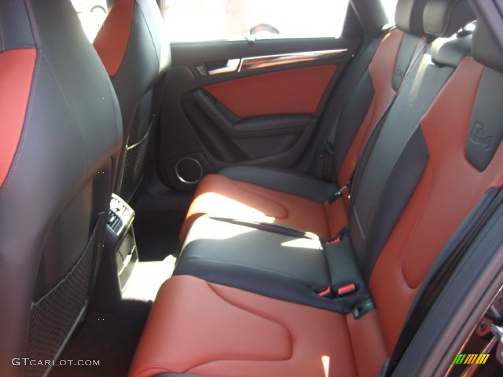 Black/Red Interior 2011 Audi S4 3.0 quattro Sedan Photo #51430611