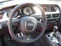 2011 Audi S4 Black/Red Interior Steering Wheel Photo