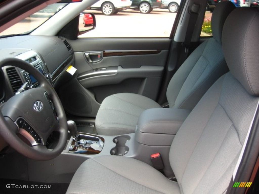 Gray Interior 2011 Hyundai Santa Fe GLS Photo #51431046