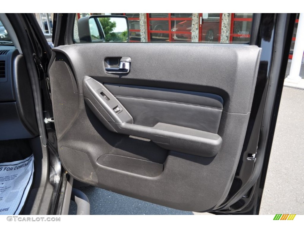 2008 Hummer H3 Standard H3 Model Ebony Black Door Panel Photo #51431571