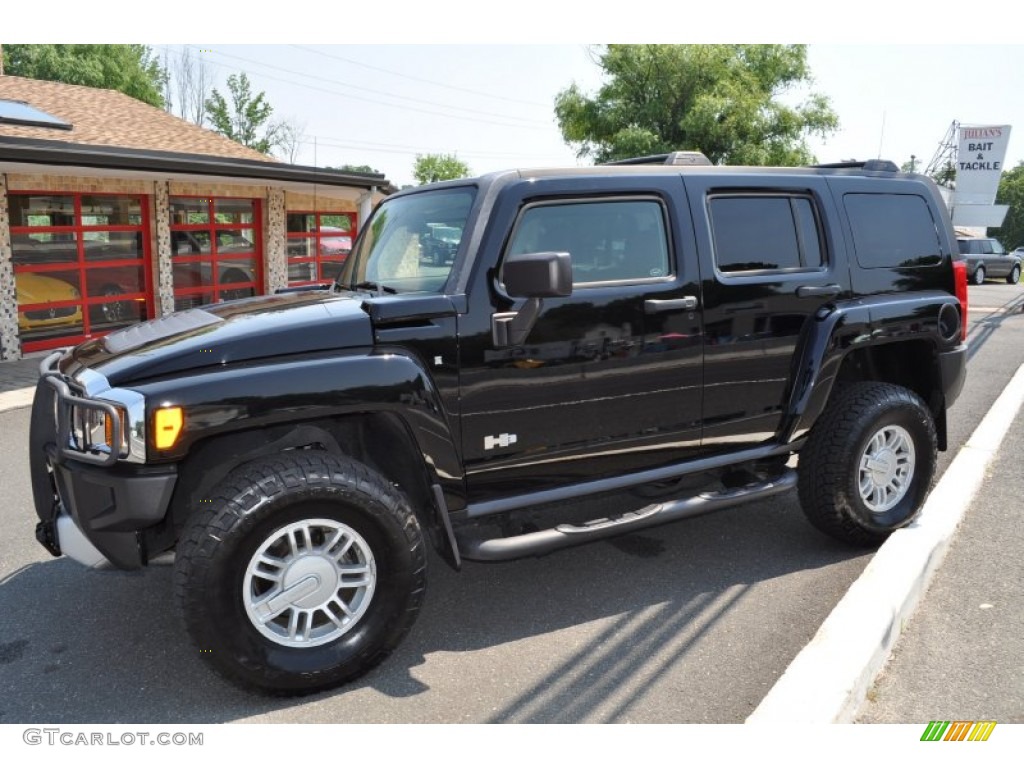 Black 2008 Hummer H3 Standard H3 Model Exterior Photo #51431784