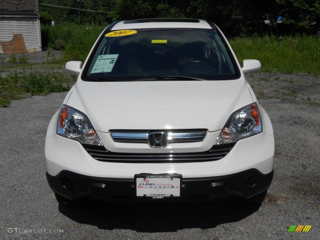 2007 CR-V EX-L 4WD - Taffeta White / Gray photo #3