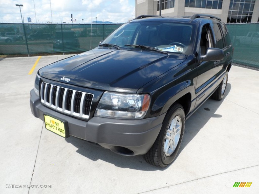 2004 Grand Cherokee Laredo - Brillant Black Crystal Pearl / Taupe photo #7