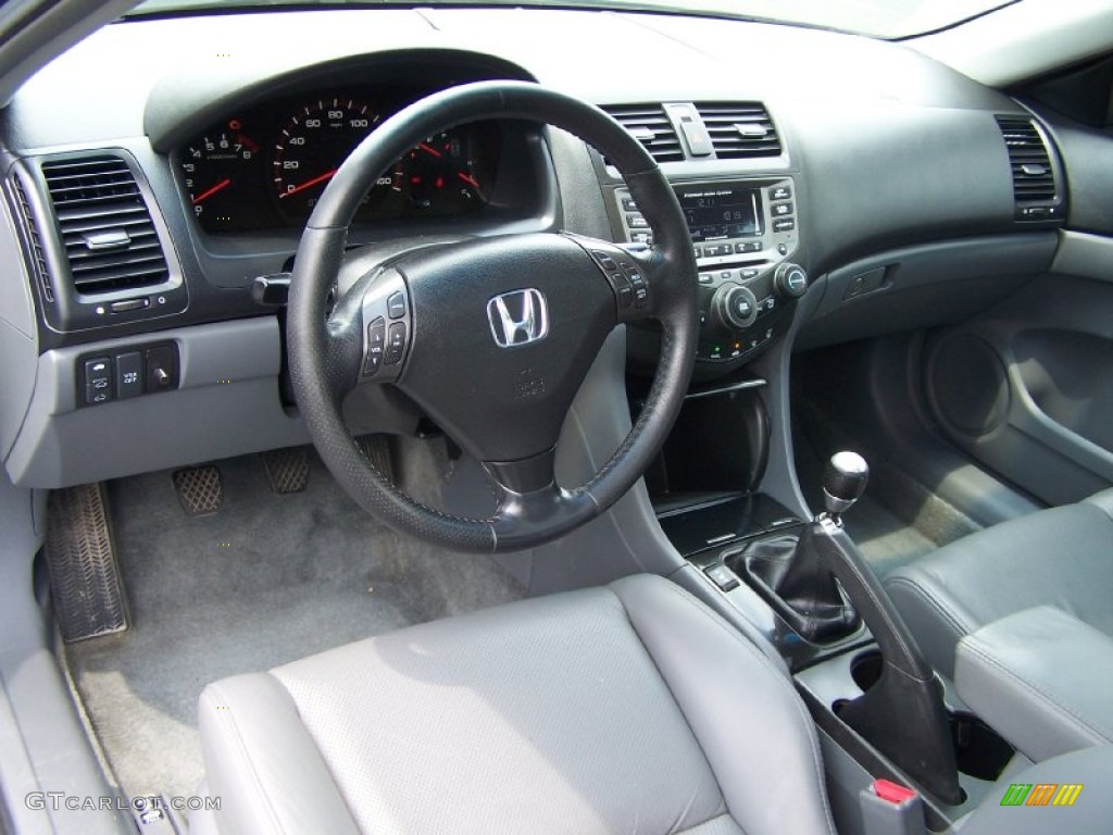 Gray Interior 2006 Honda Accord EX-L V6 Coupe Photo #51433506