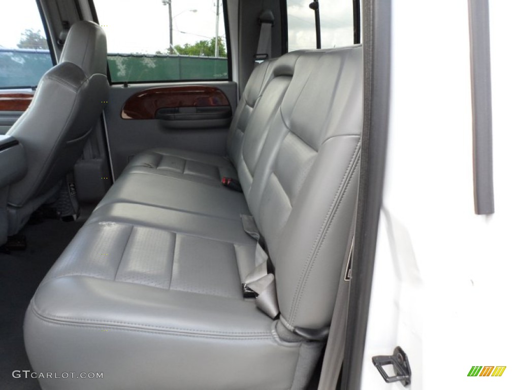 Medium Flint Grey Interior 2003 Ford F250 Super Duty Lariat Crew Cab 4x4 Photo #51433782