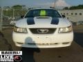 2000 Crystal White Ford Mustang V6 Coupe  photo #8