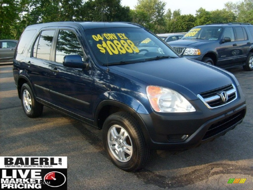 2004 CR-V EX 4WD - Eternal Blue Pearl / Black photo #1