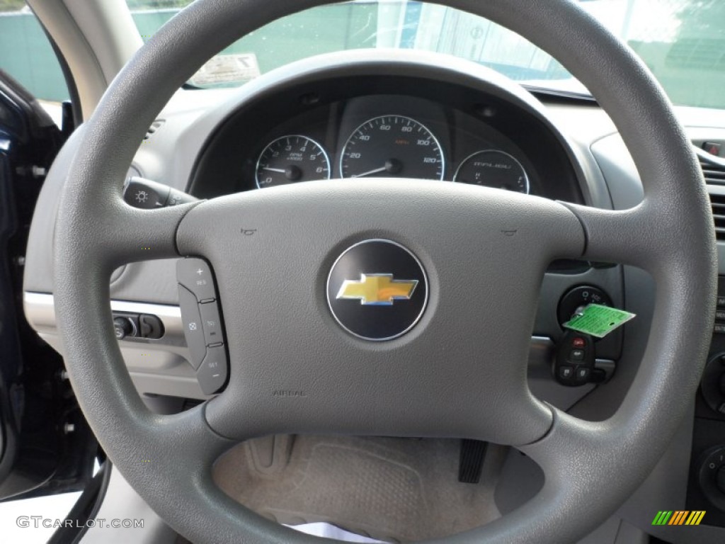 2006 Chevrolet Malibu LS Sedan Titanium Gray Steering Wheel Photo #51436722