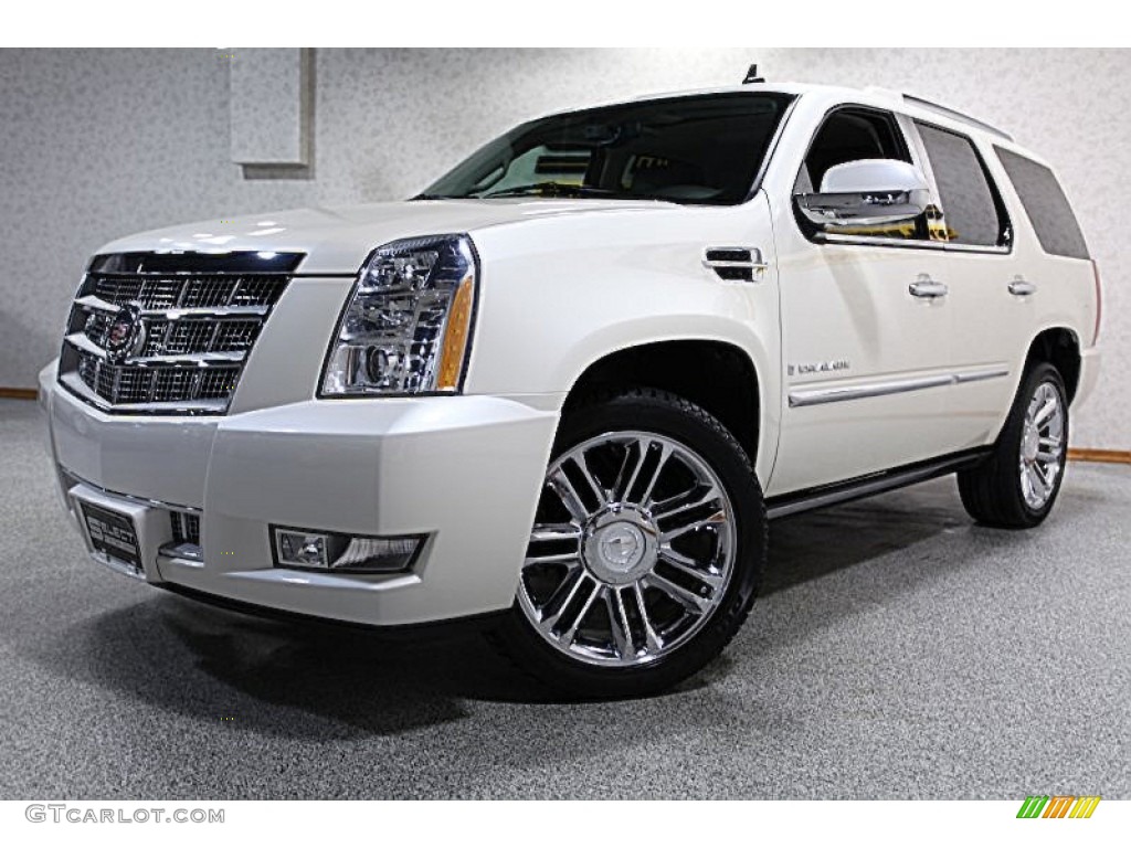 White Diamond 2008 Cadillac Escalade Platinum AWD Exterior Photo #51437544