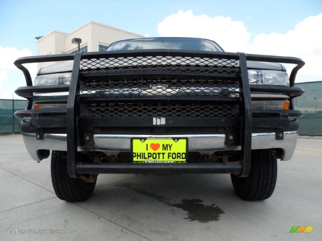 2000 Silverado 1500 Regular Cab 4x4 - Light Pewter Metallic / Graphite photo #9