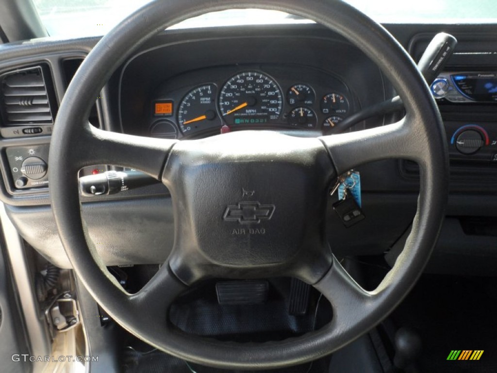 2000 Chevrolet Silverado 1500 Regular Cab 4x4 Graphite Steering Wheel Photo #51438720
