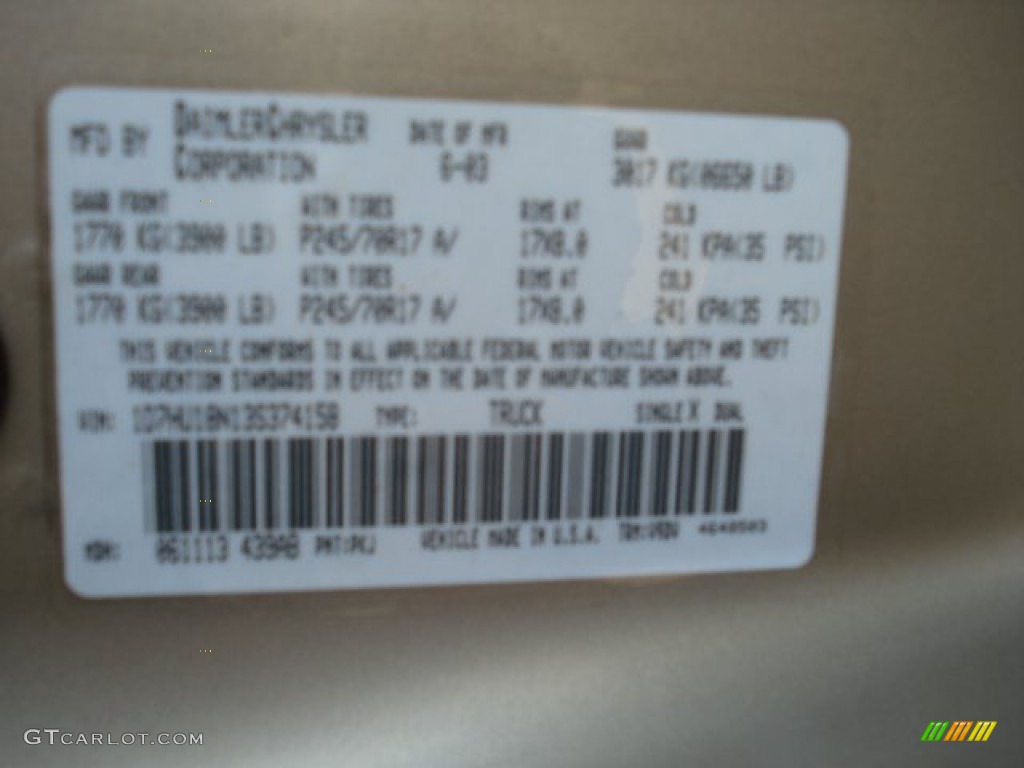 2003 Ram 1500 SLT Quad Cab 4x4 - Light Almond Pearl / Dark Slate Gray photo #25