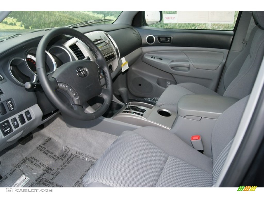 Graphite Gray Interior 2011 Toyota Tacoma V6 TRD Sport Double Cab 4x4 Photo #51441489