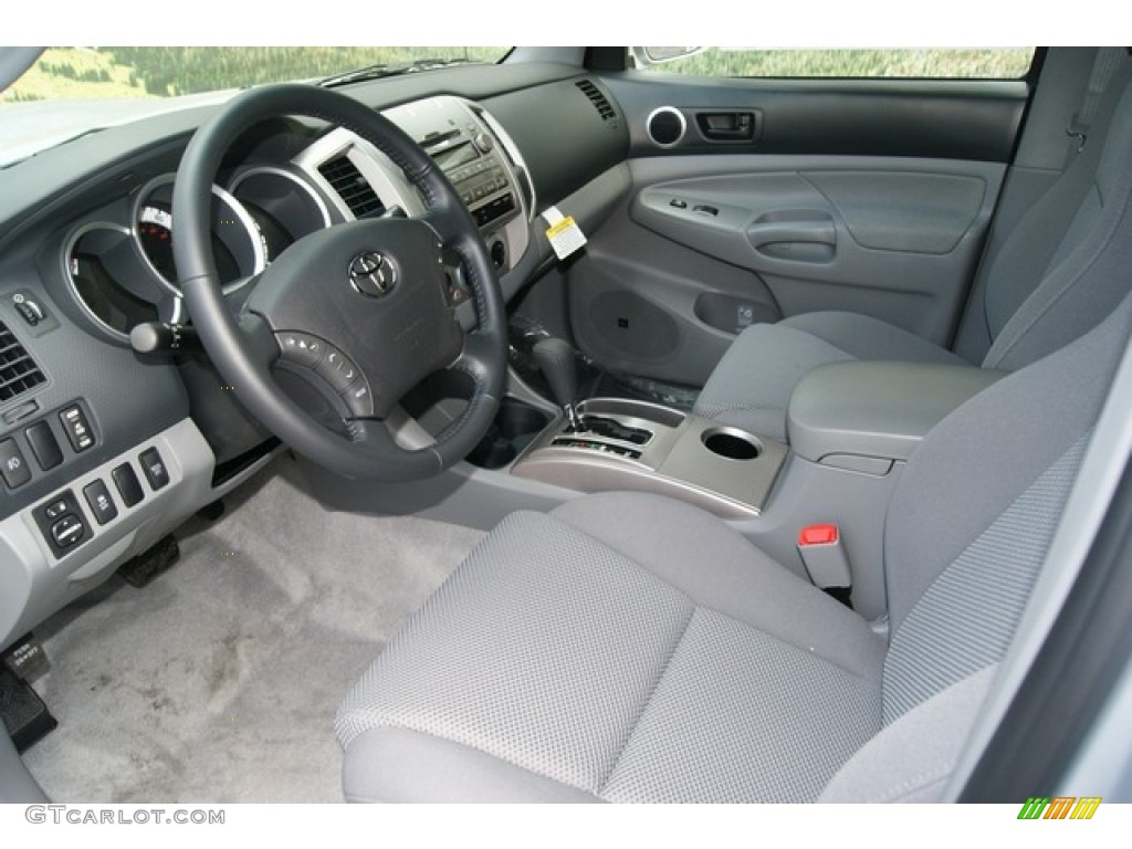 Graphite Gray Interior 2011 Toyota Tacoma V6 TRD Sport Double Cab 4x4 Photo #51441693
