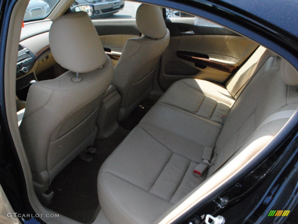 2009 Accord EX-L Sedan - Crystal Black Pearl / Ivory photo #10