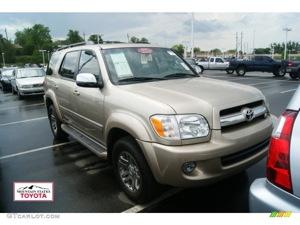2007 Sequoia Limited 4WD - Desert Sand Mica / Taupe photo #1