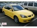 2004 Lightning Yellow Mitsubishi Lancer OZ Rally  photo #1