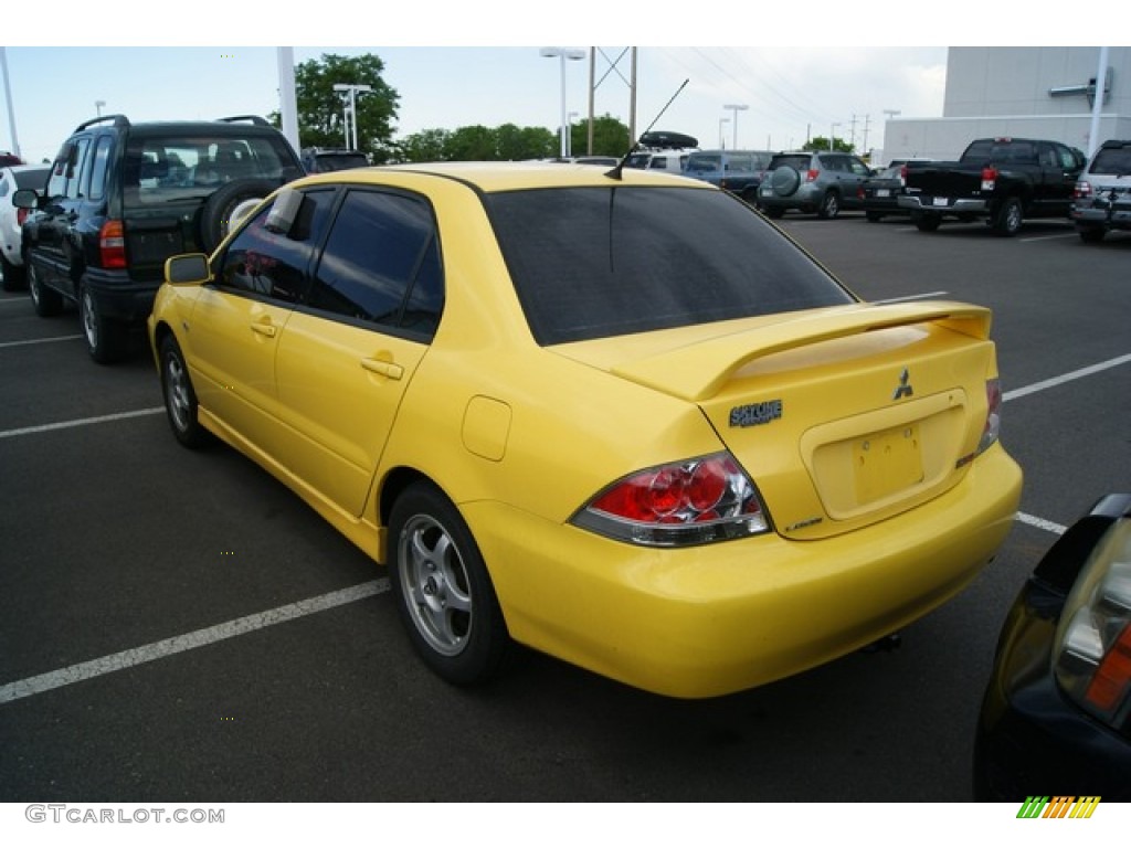 2004 Lancer OZ Rally - Lightning Yellow / Black photo #3