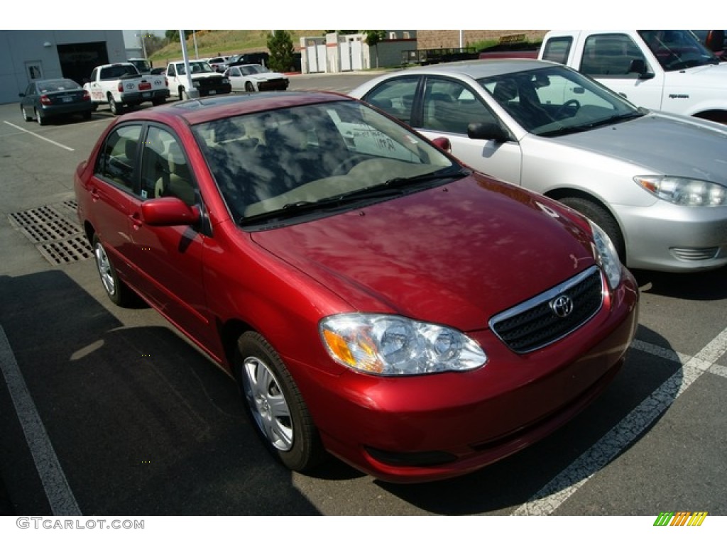 2005 Corolla LE - Impulse Red / Pebble Beige photo #1