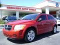 2007 Inferno Red Crystal Pearl Dodge Caliber SXT  photo #1