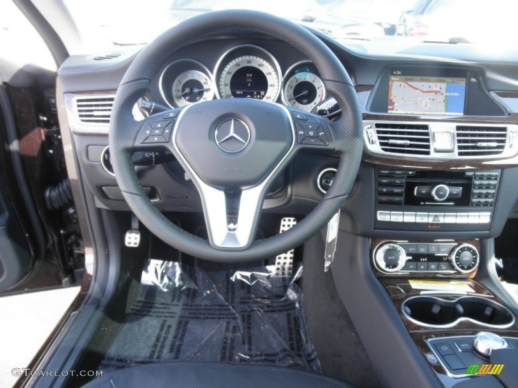2012 Mercedes-Benz CLS 550 Coupe Black Dashboard Photo #51448588