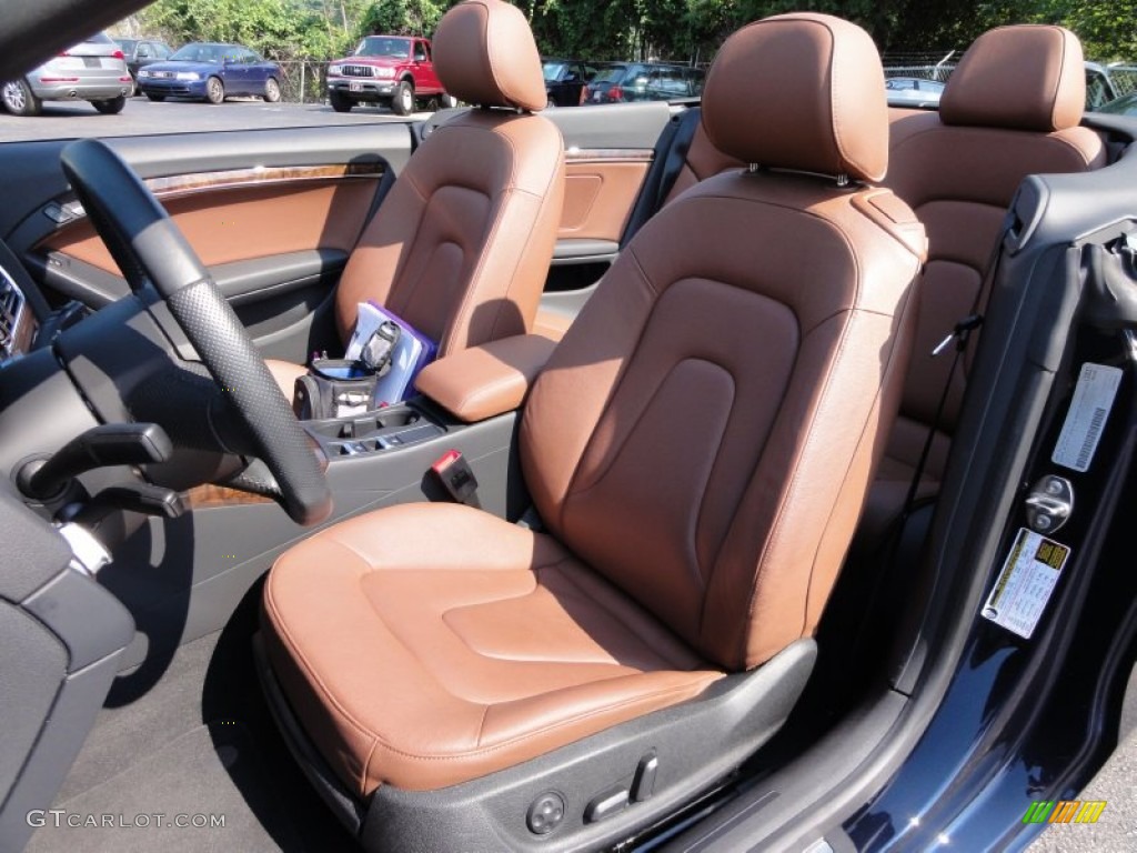 Cinnamon Brown Interior 2010 Audi A5 2.0T Cabriolet Photo #51449628