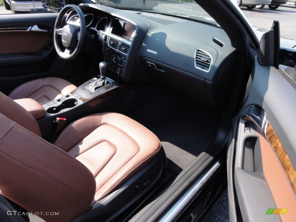 Cinnamon Brown Interior 2010 Audi A5 2.0T Cabriolet Photo #51449644