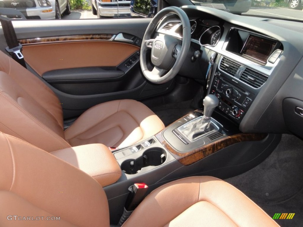 Cinnamon Brown Interior 2010 Audi A5 2.0T Cabriolet Photo #51449661