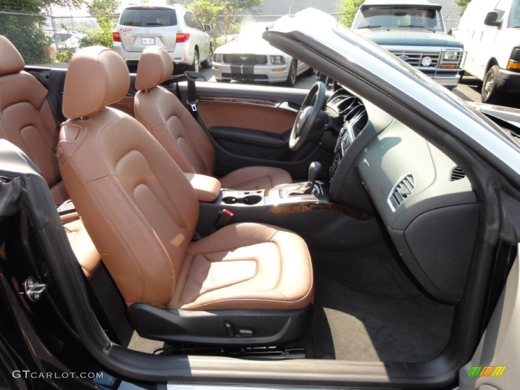 Cinnamon Brown Interior 2010 Audi A5 2.0T Cabriolet Photo #51449673