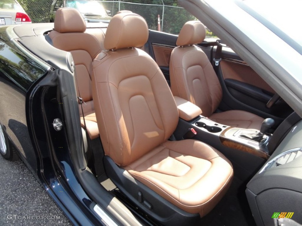 Cinnamon Brown Interior 2010 Audi A5 2.0T Cabriolet Photo #51449688