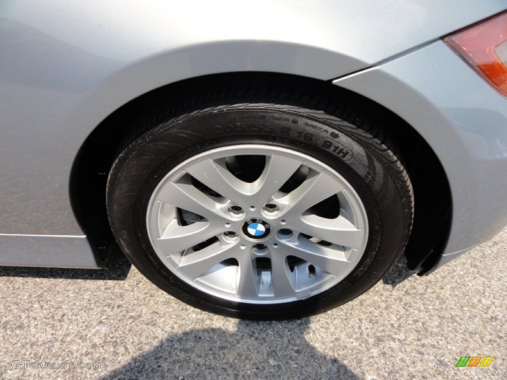 2006 3 Series 325i Sedan - Silver Grey Metallic / Beige photo #34