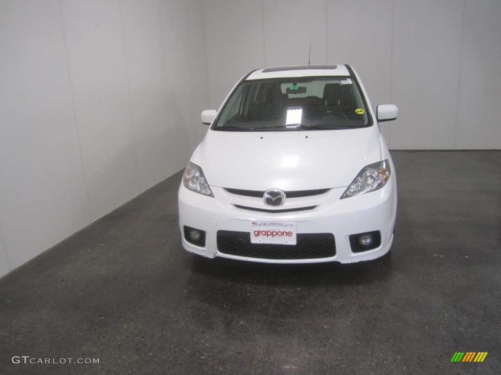 2006 MAZDA5 Touring - Whitewater Pearl / Black photo #2