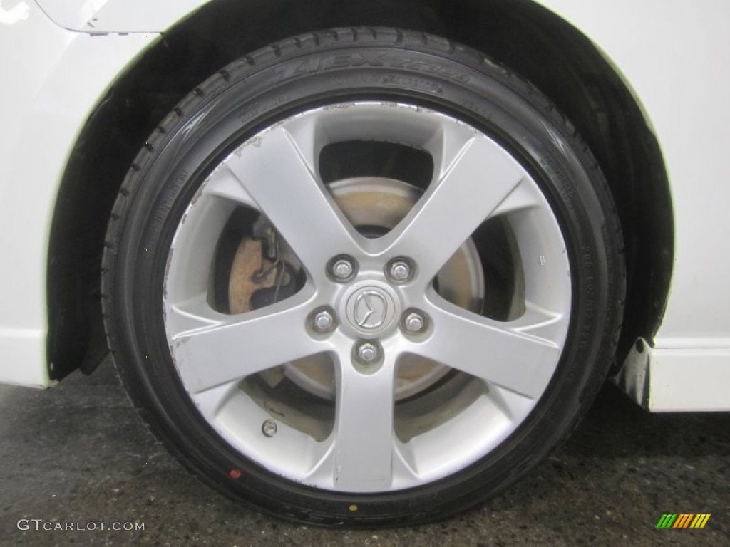 2006 MAZDA5 Touring - Whitewater Pearl / Black photo #8