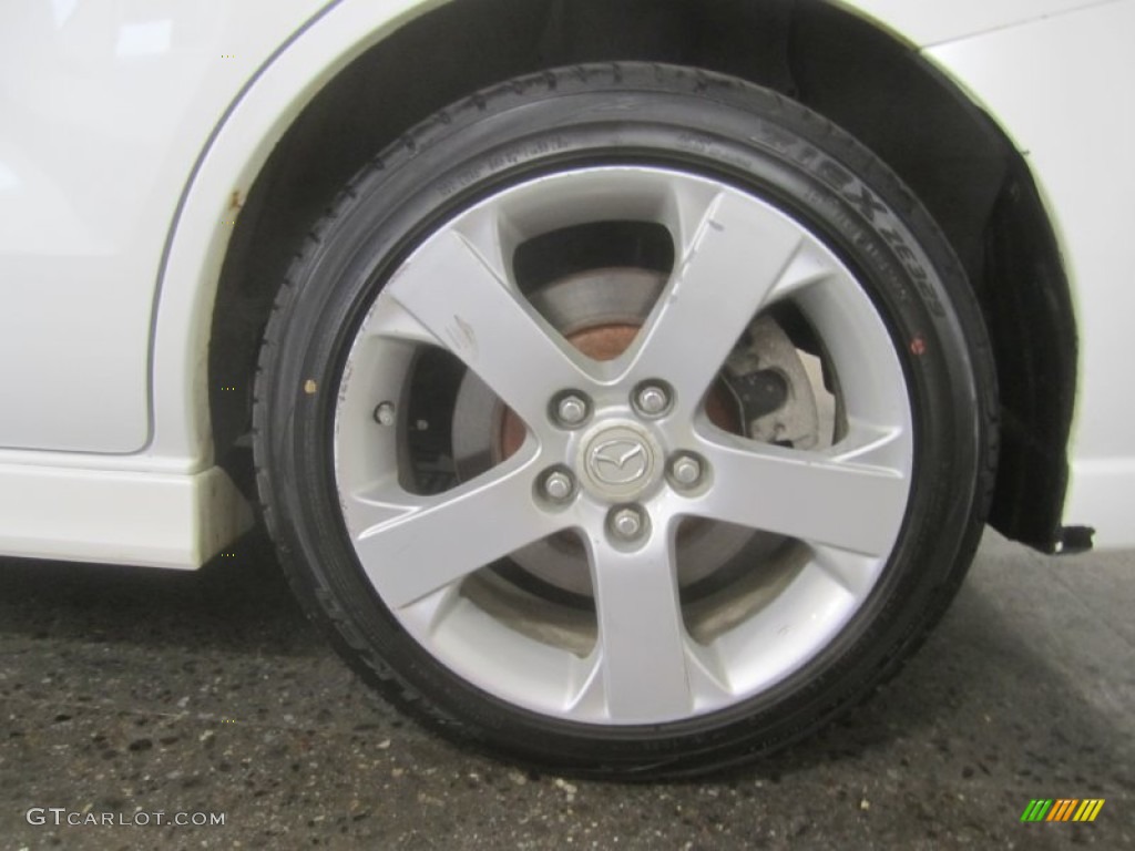 2006 MAZDA5 Touring - Whitewater Pearl / Black photo #9
